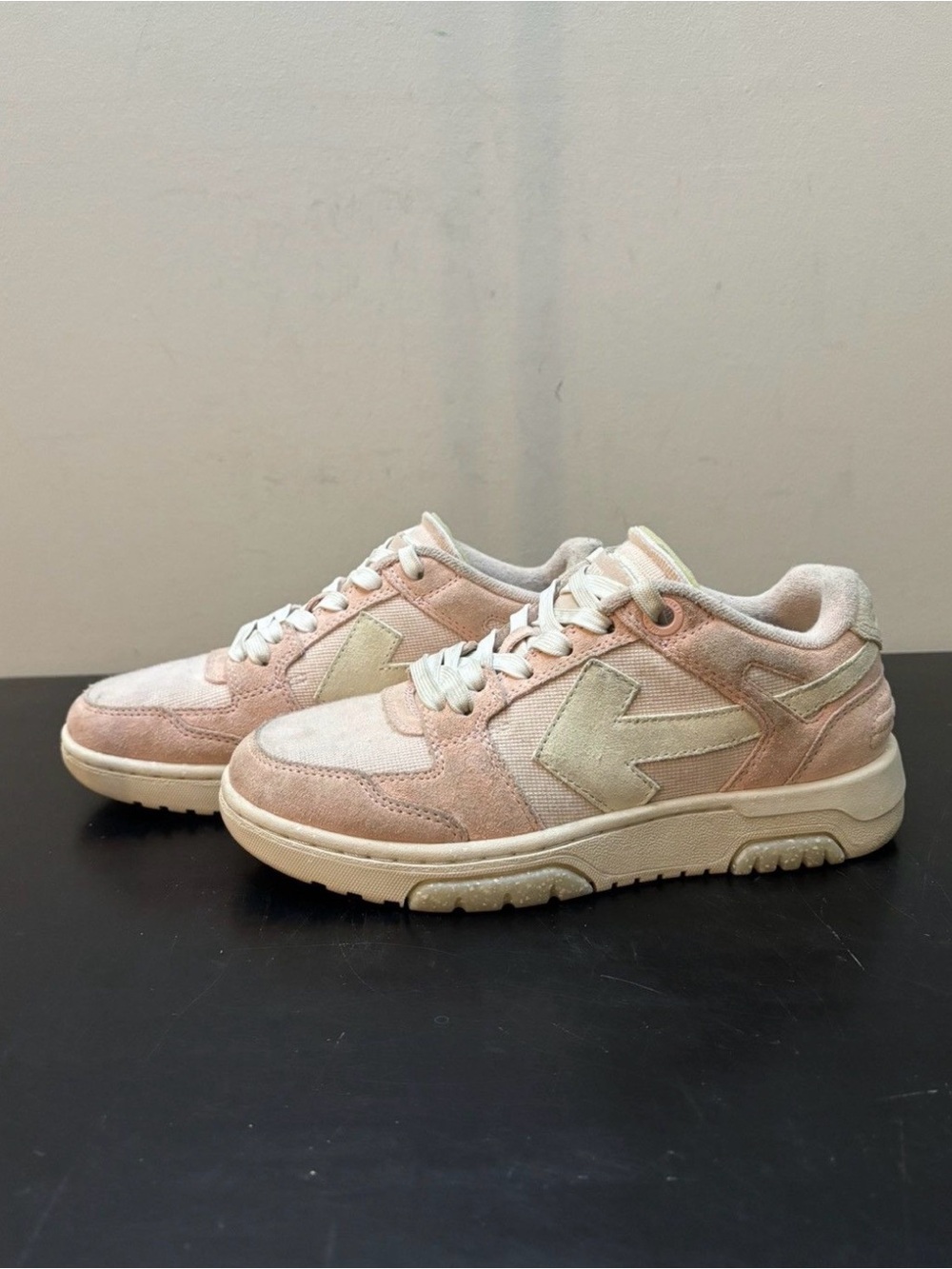 Off-White Out of Office Sneakers Pale Pink Beige